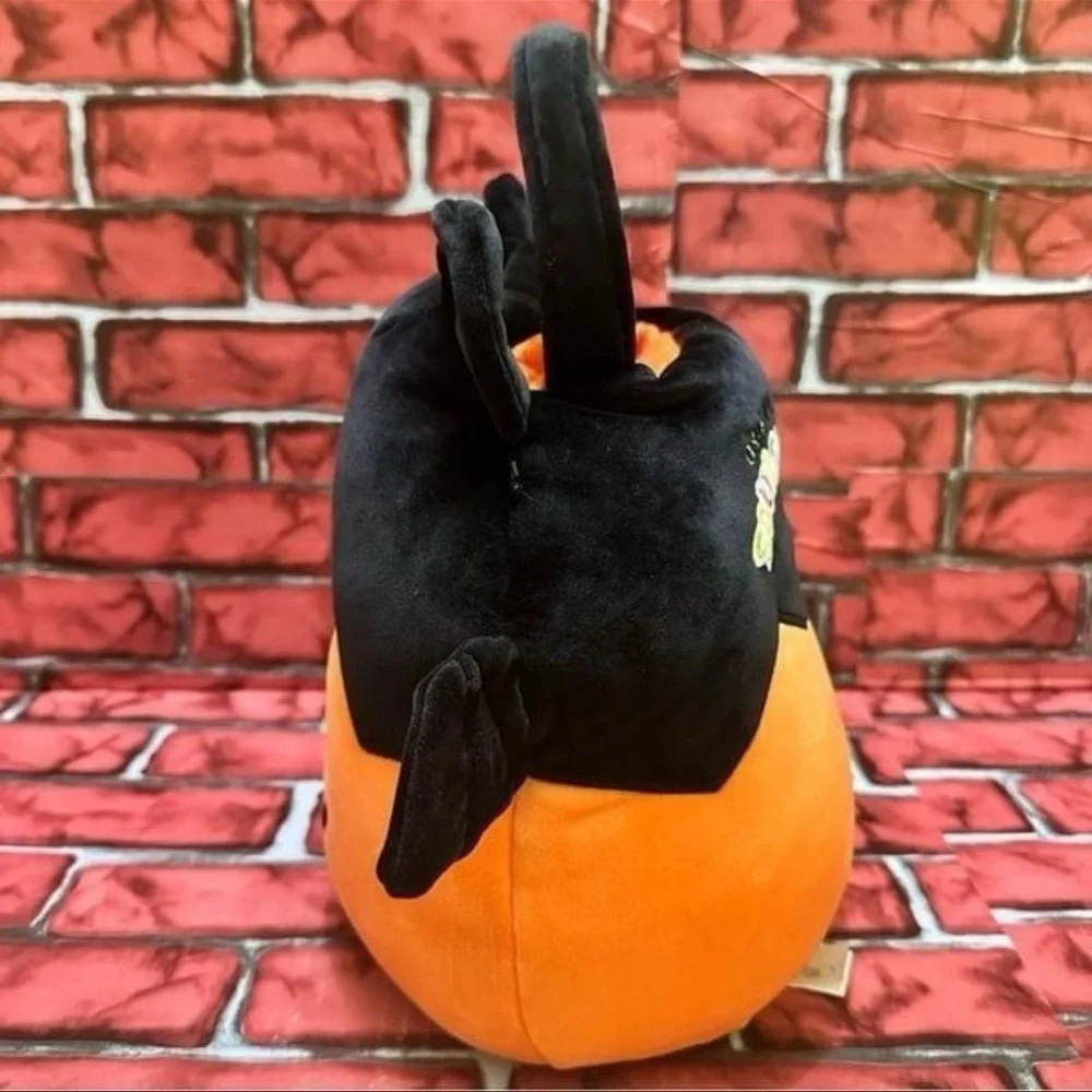 Squishmallows Black and Orange Bat Halloween Costume Bag